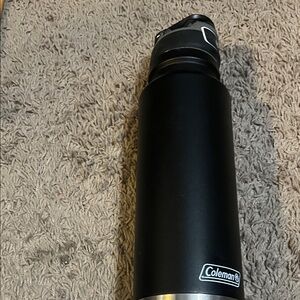 Coleman Black and Silver Insulated Bottle